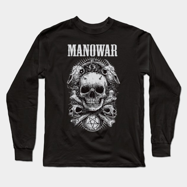 32 IDE MANOWAR VTG Long Sleeve T-Shirt by phsyc_studio